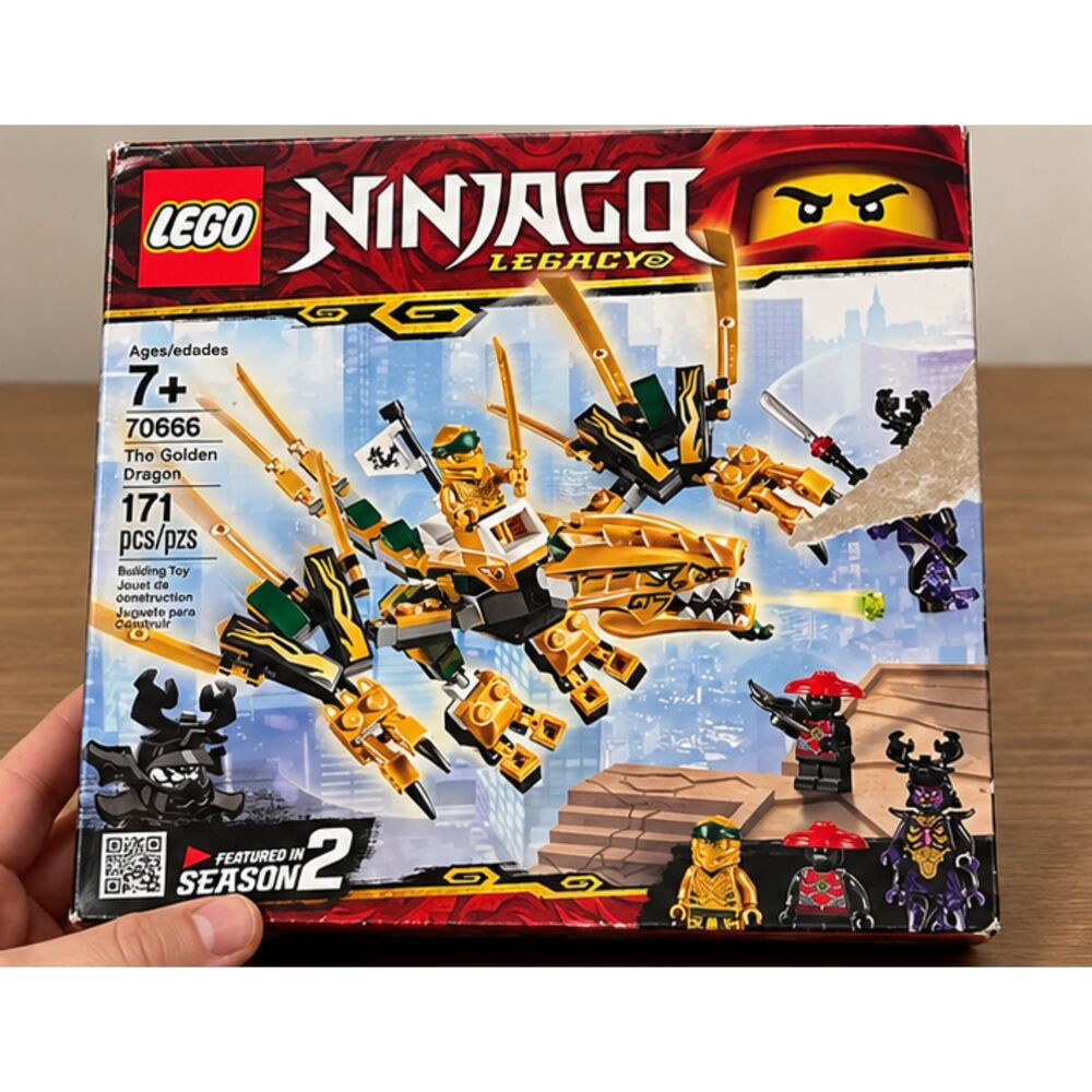 LEGO NINJAGO Legacy 70666 The Golden Dragon – 100% COMPLETE + Box & Manual